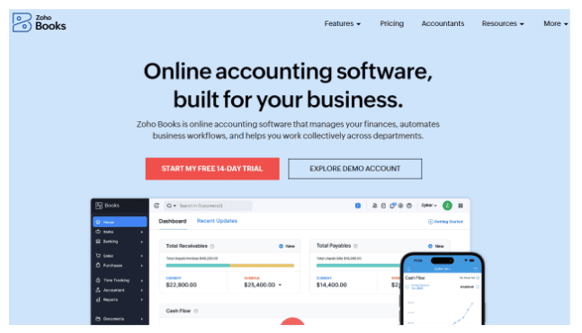 Zoho Books: Online accounting software built for your business